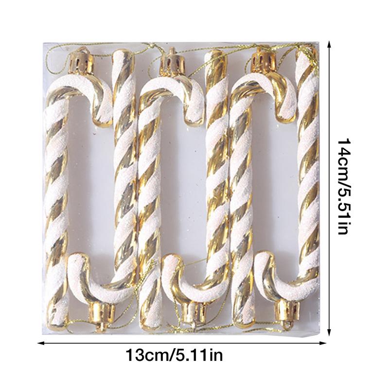 Decorazioni natalizie con bastoncino di zucchero 6 pezzi Albero di Natale con bastoncino di zucchero Ornamento da appendere Decorazioni natalizie per albero di Natale