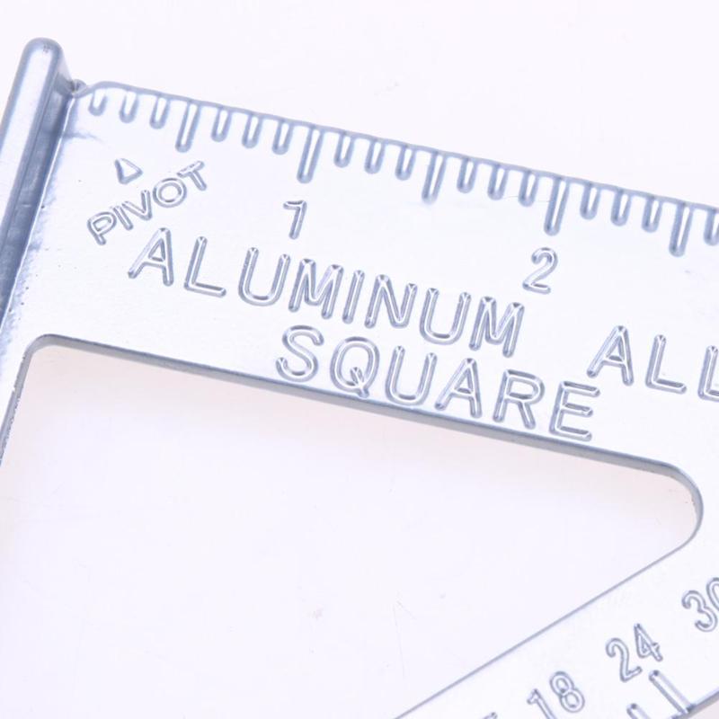 Aluminiumslegering hastighed firkantet vinkelmåler geringsramme tri-firkantet linje sav guide måling meter firkantet snedker lineal