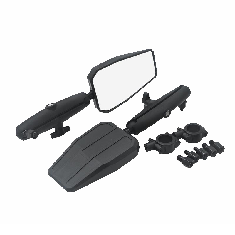 1 Pair/bag Adv Motorfiets Verstelbare Stuur Zijspiegel Offroad Cool Opvouwbare Achteruitkijkspiegel Zwart Motor Accessoires Cadeau