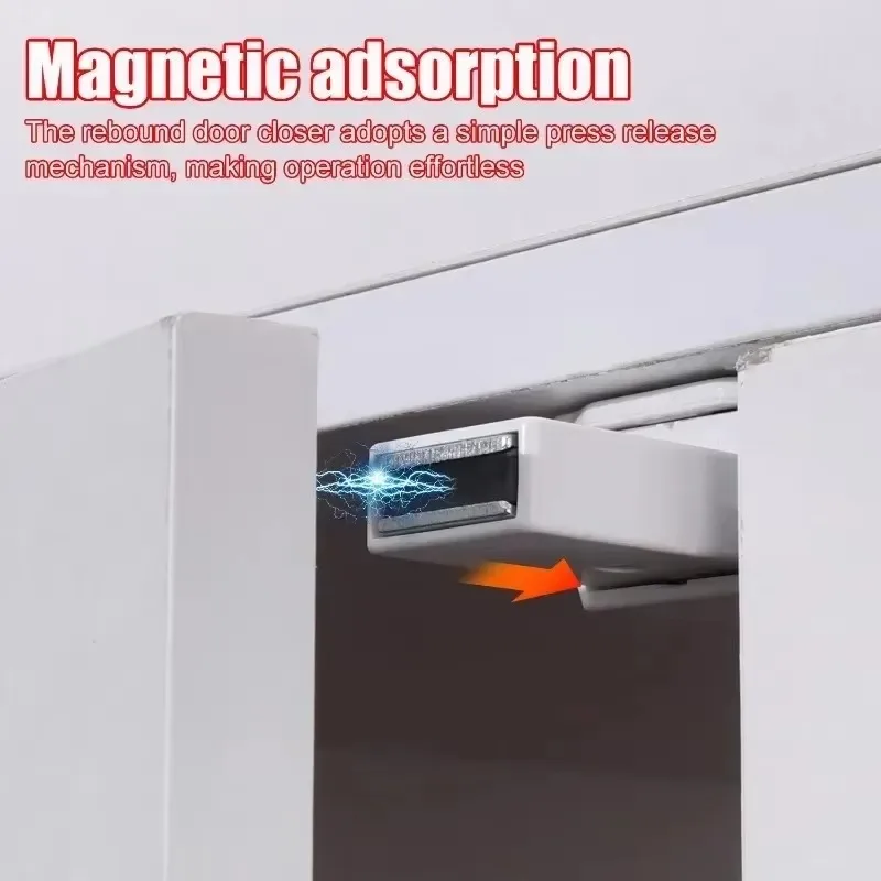 1/4set Magneet Kastdeur Uitsmijter Garderobe Vangsten Meubeldeur Stopt Zware Push Onzichtbare Lade Magneet Lock hardware