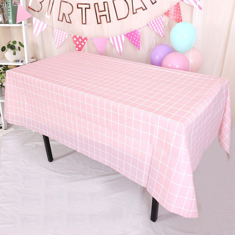 2PCs Nordic Disposable Tablecloth Rectangular PVC Plastic Desk Pad Party Oil-Proof Tablecloth