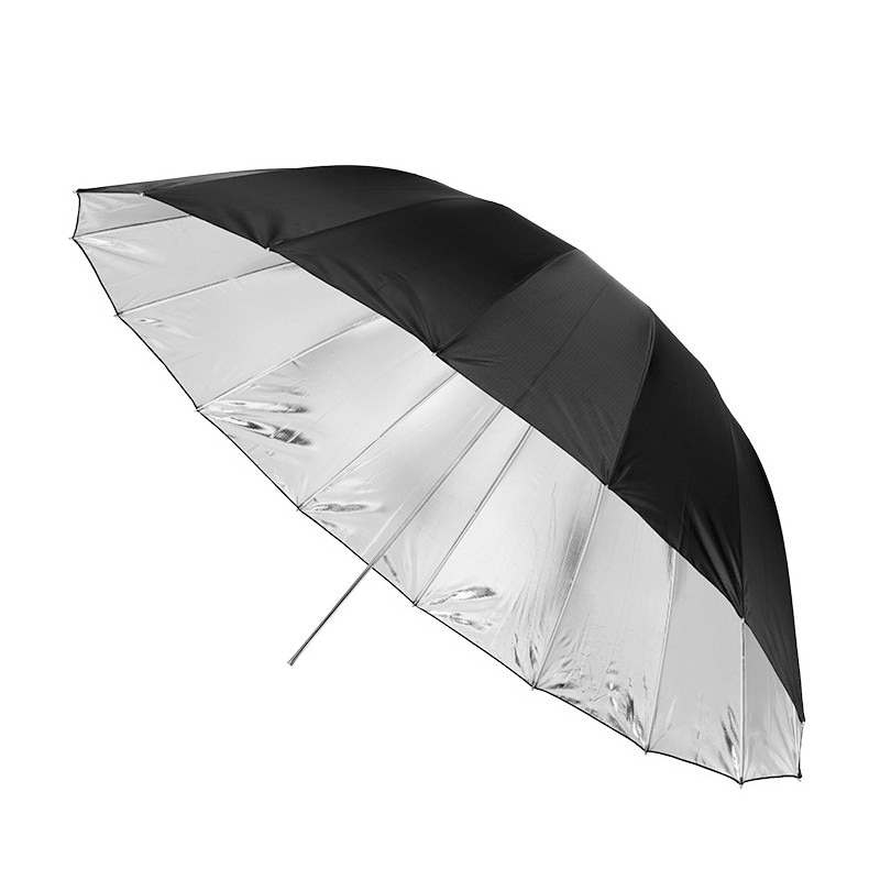 Godox 150 cm 60 "tommer fotostudio paraply til fotostudie med blød belysning ude i sort inderside af sølv paraply