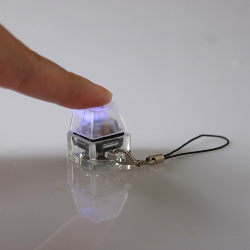RGB Mechanical Switch Keychain Light Up Backlit For Keyboard Switches Tester Kit With LED Light Toys Stress Relief