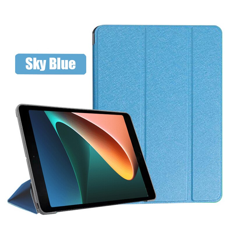 Dla Xiaomi Mi Pad 5 Pro 11.5 Case Ultra cienka magnetyczna inteligentna obudowa dla MiPad 5 Pro 2021 Tablet 11 Cal mipad5 z funkcją automatycznego budzenia: Sky Blue / Mi Pad 5