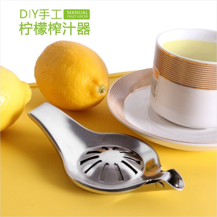 Citruspers Lemon Clip Roestvrij Staal Handmatige Mini Multi-Functionele Verdikte Fruit Plakjes Citroen Druk