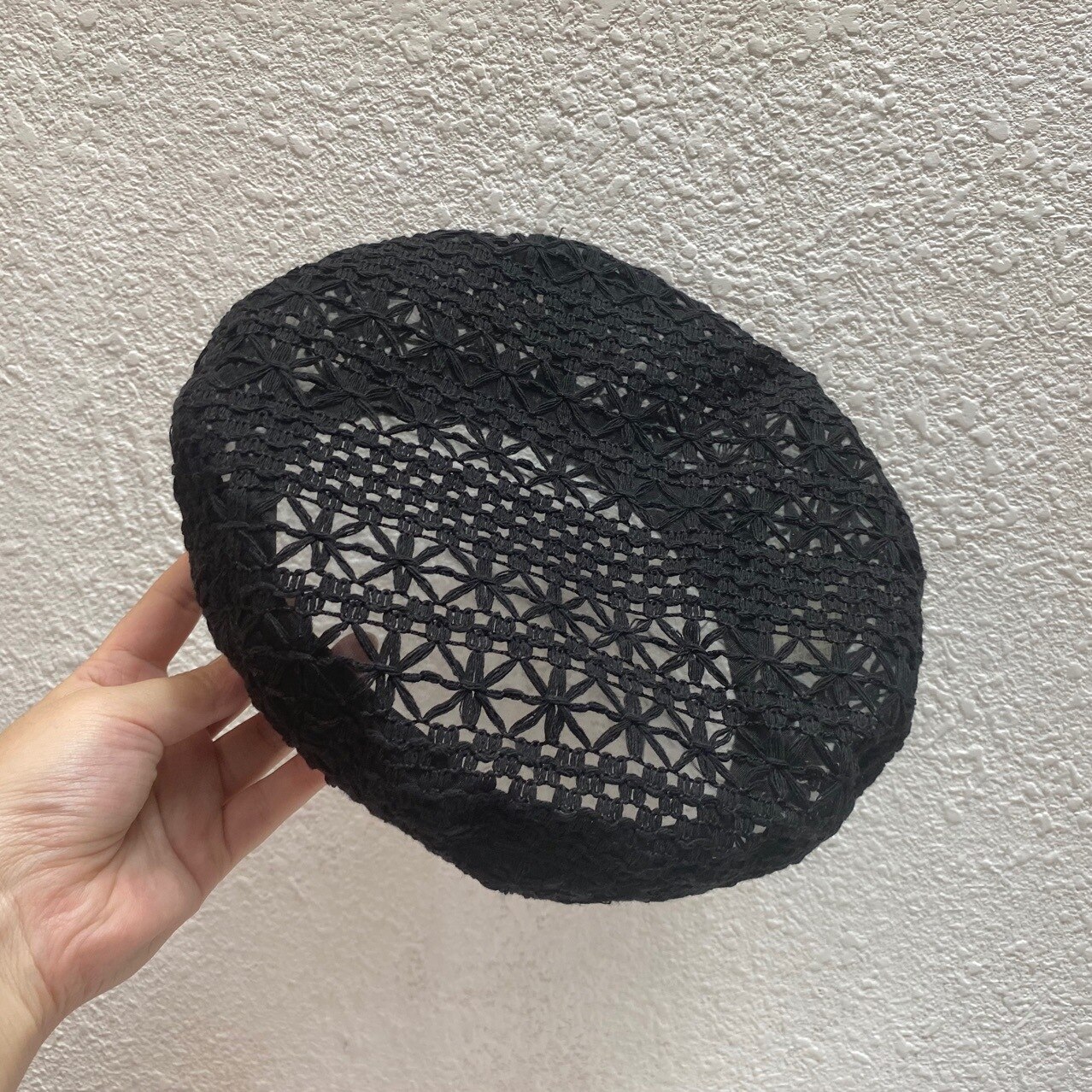 Béret en tricot de couleur unie pour femmes, chapeau pour dames, béret d&#39;artiste français, chapeaux de printemps décontracté et fin en coton pour femmes, bonnet d&#39;été