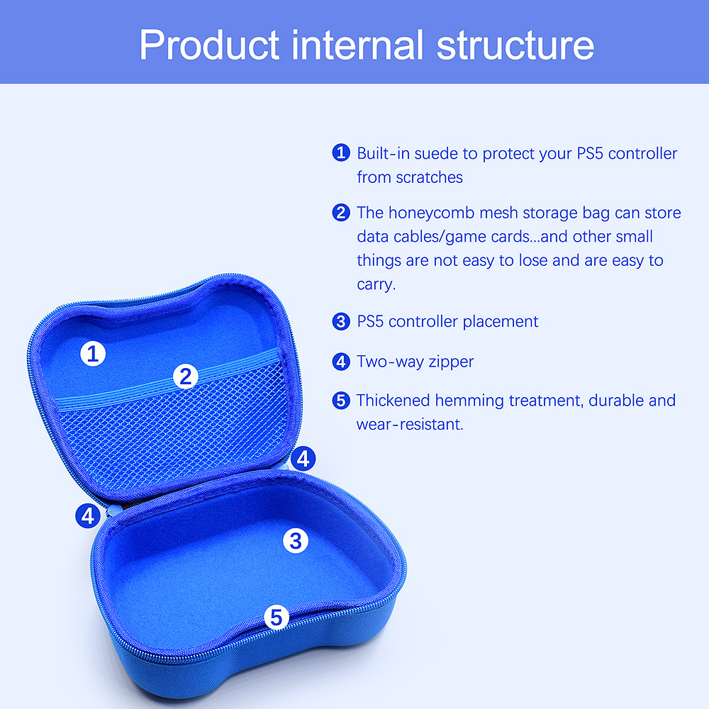 Estuche de transporte para PS5 DualSense, bolsa de almacenamiento para controlador, bolso Universal, funda protectora dura a prueba de golpes