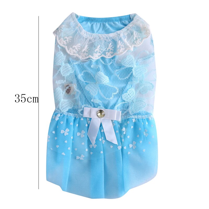 Vestido para perros Primavera Verano ropa para perros pequeños para perros ropa para mascotas vestidos de tul para gatos: L