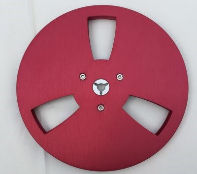 7-inch open reel with 7-inch opener empty reel Aluminum reel Tape reel Tape empty reel: Red