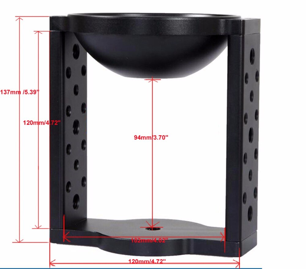 65mm/75mm/100mm Aluminium Half Ball Platte naar Kom Adapter Converter Riser voor Manfrotto Video statief Fluid Head DSLR Rail Slider
