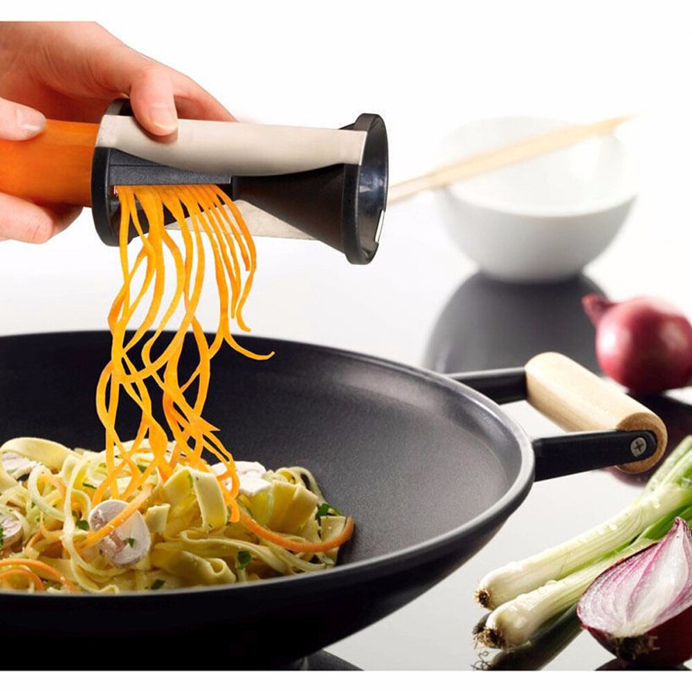 Reibe für Karotten Spirale Cutter Gemüse für Koreanische Kartoffel schneiden Spiralizer Gurke Küche Spielereien Zerhacker Mandoline Schneidemaschine