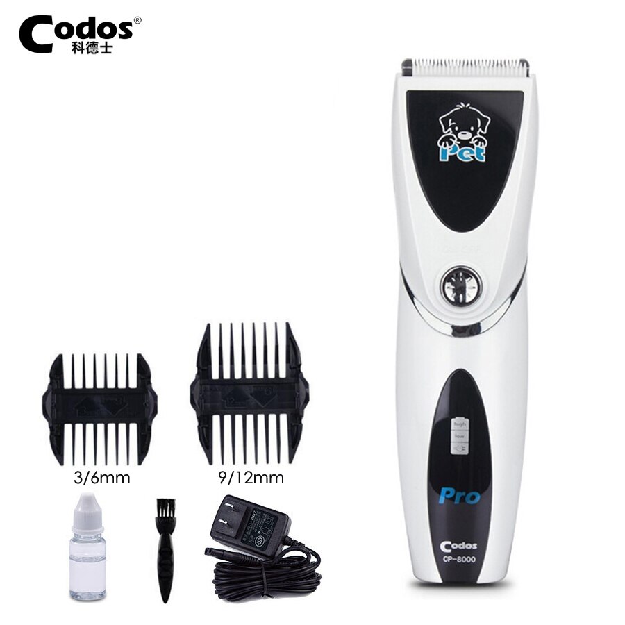 Codos CP-8000 Dog Hair Trimmer Pet Hair Clippers Pets Dogs Ceramic Blades Haircut Shaver Machine Cat Animal Hair Clipper: Standard