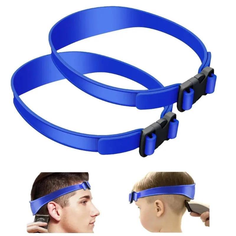Plantilla de corte de pelo DIY, banda de corte de pelo, guía de corte de pelo de silicona curvada transpirable para el hogar para niños y hombres