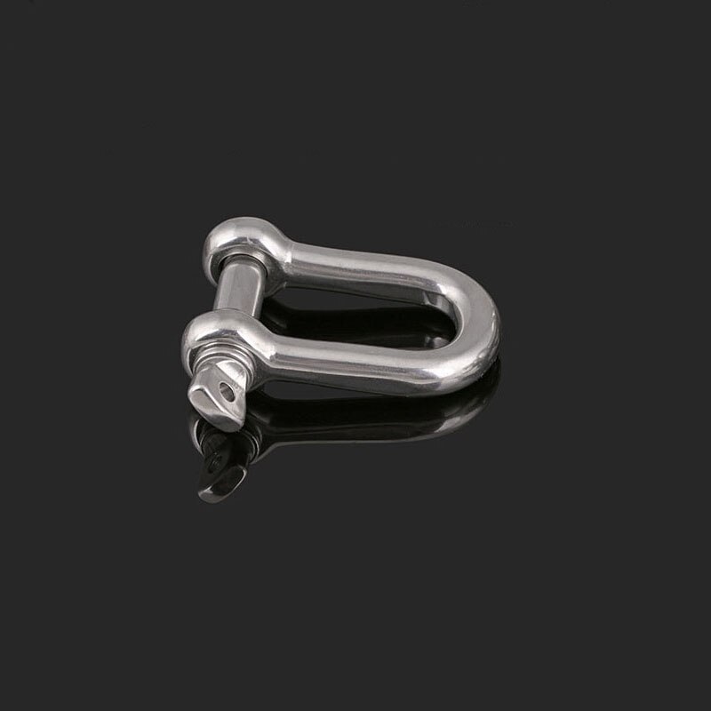 Snap Hook Carabiner Chain Key Buckle Connection Antirust D Shackle DIY Craft 304 Stainless Steel