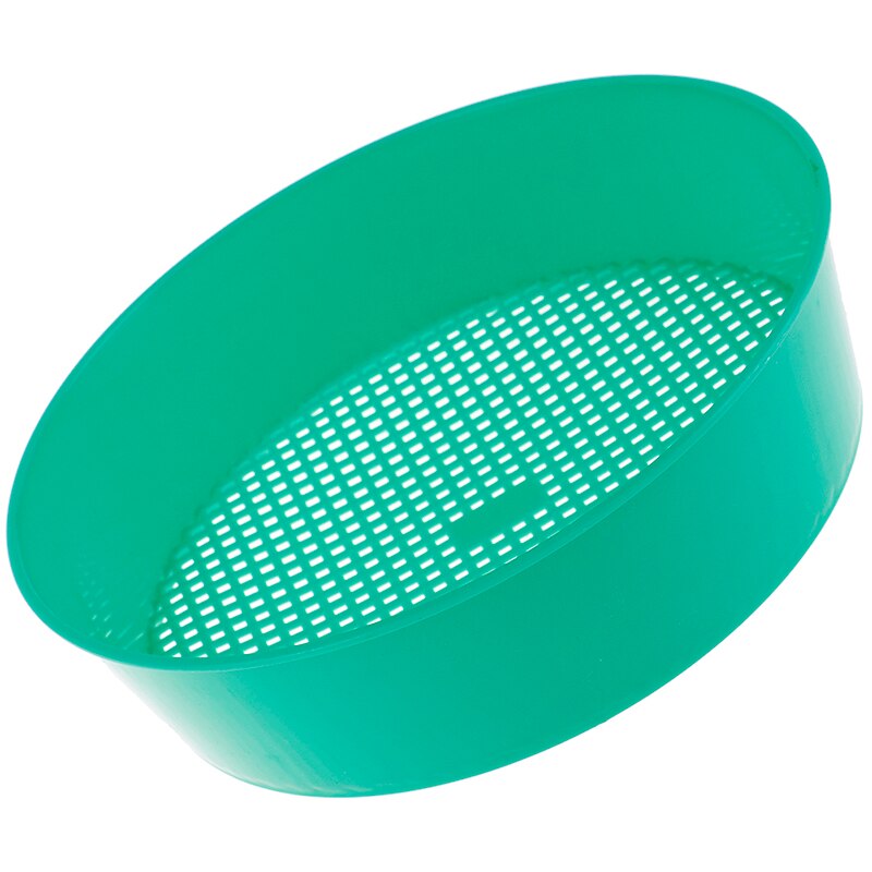 Tamis de jardin en plastique vert pour sol composite, outil de jardinage en maille de pierre, 20.8x18.4x5.3cm