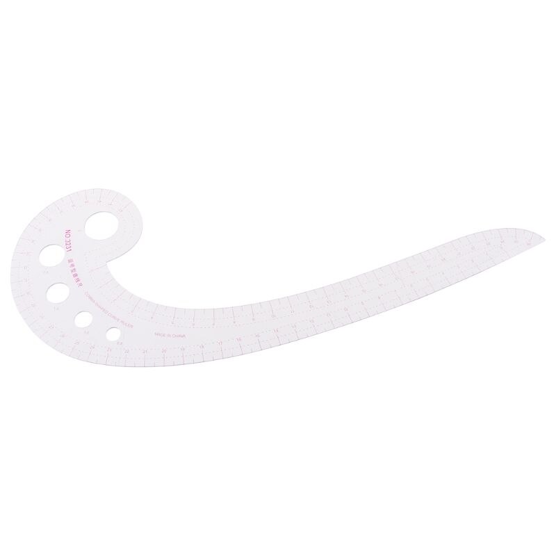 2022 Sewing Ruler Comma Shaped French Curve Plastic Tailor Drawing Craft Tool DIY