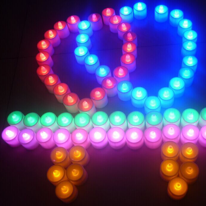 Velas de luz LED con forma de vela pequeña, velas creativas Led, velas sin llama a batería, decoración de de cumpleaños para el hogar, boda: change