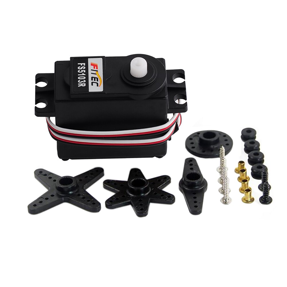 RCmall-servomotor a control remoto, 4 piezas, Feetech FS5103R, 3kg.cm, rotación continua de 360 grados, analógico, para Robot, coche inteligente, barco, FZ3413