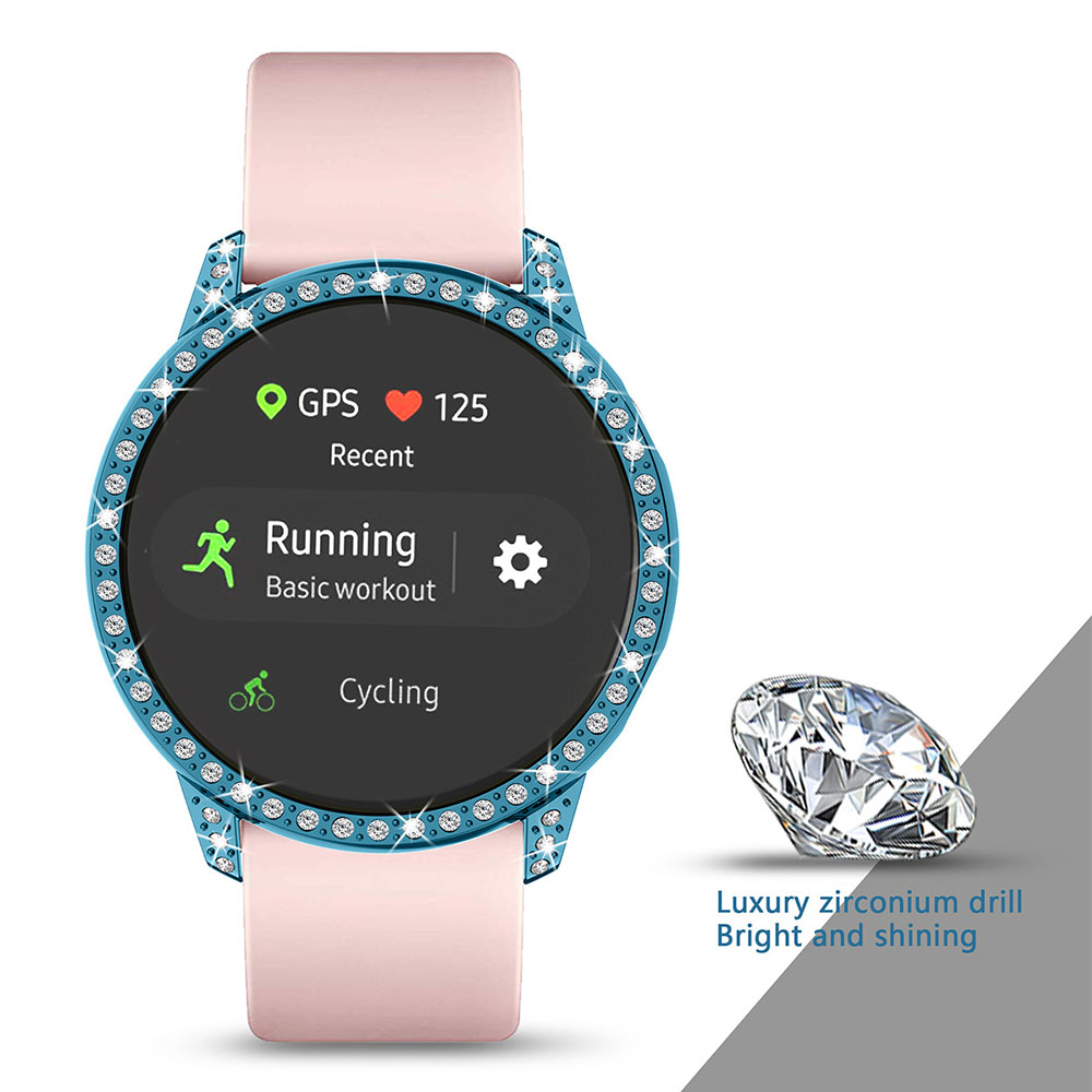 Film PC Case for Samsung Galaxy Watch Active 2 Cover 40mm 44mm Women Diamond Protector Shell Lightweight Bumper Active 40mm