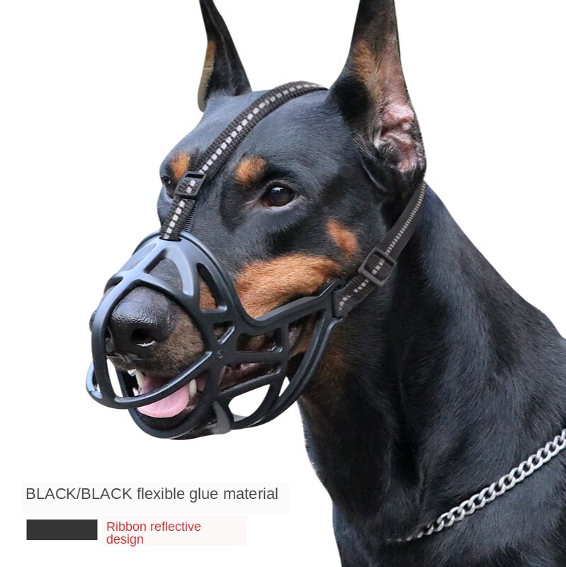 Średni i duży pies kaganiec Golden Retriever Doberman Labrador pies Shiba Inu osłona na usta oddychający pies kaganiec akcesoria dla psów: 004 / S