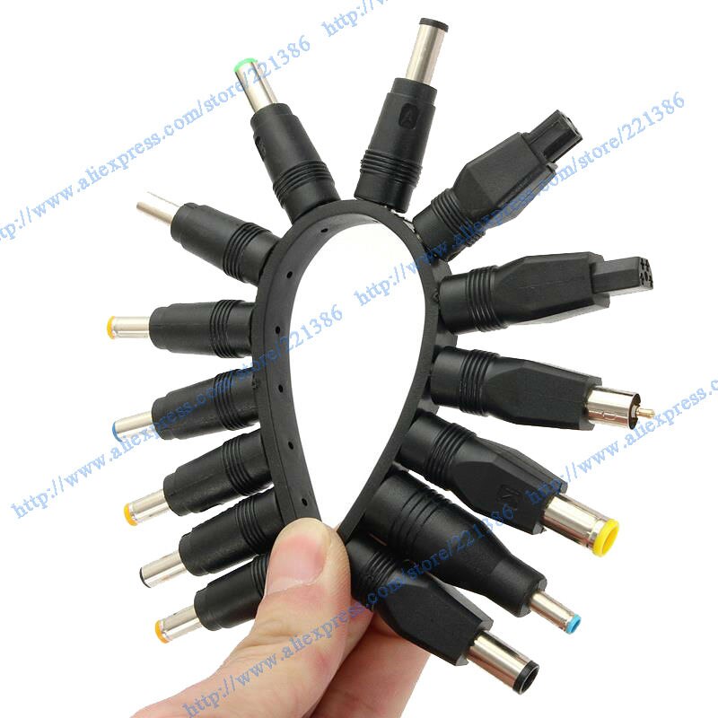 Universal 28pcs 5.5x2.1mm Multi-type Male Jack for DC Plugs for AC Power Adapter Computer Cables Connectors For Notebook Laptop