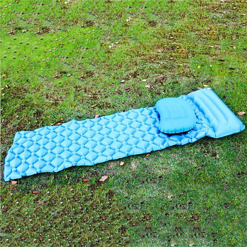 Oppustelig udendørs campingpude ultralette rejsepuder med lomme bærbar oppustningspude tpu rejseluftpude