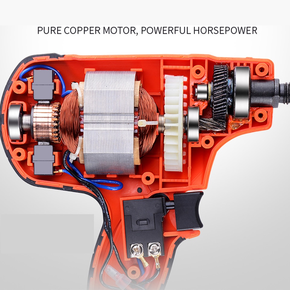 Goxawee sähköinen kiillotuskone auton kiillotuskone hiomakone 6- nopeuksinen hiomakone vahaus pinnoitus- ja puhdistustyökalut auton lisävarusteet