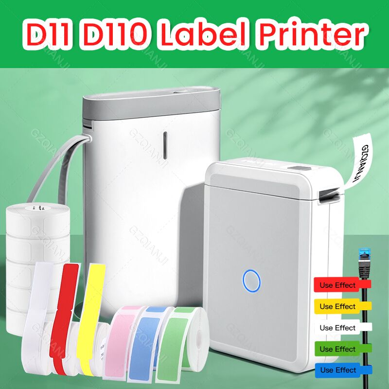 Niimbot D110 Portable Thermal Label printer Transparent Paper Pocket Mini Wireless Barcode Printer Bluetooth Machine D11 Maker