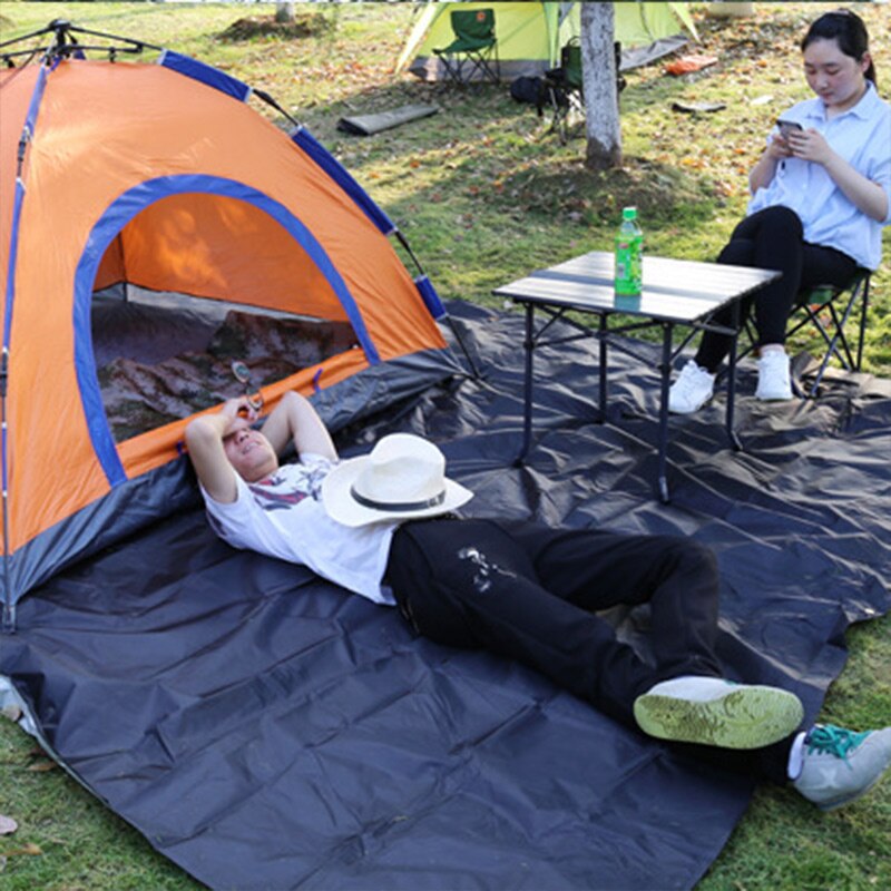 Familien-strand-sonnenschutzzelt, strapazierfähiges outdoor-sonnensegel, multifunktionszelt, uv-beständig, große tragbare sonnensegelmatte, 3*3m stück