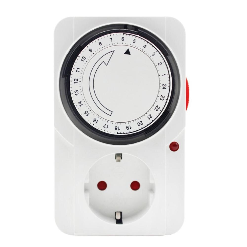 Mechanical Timing Socket 24 Hour Programmable Timer Switch Universal Socket Mechanical Timer Household Time Control Socket: German