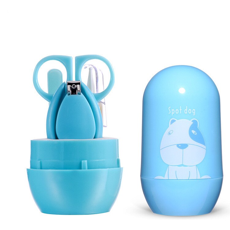 Baby Barrel Nail Clippers Baby Safety Nail Clippers Four-piece Scissors Care 4pcs/set