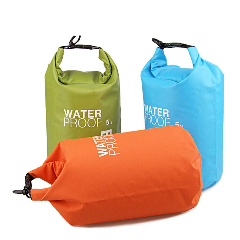Práctica bolsa sellada de tela impermeable de 3 colores bolsas de natación bolsa de deriva bolsa deportiva al aire libre bolsa seca impermeable