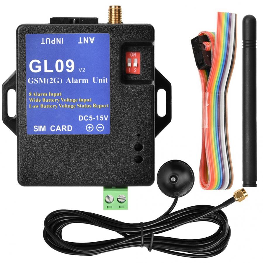 Gsm larm/gsm  gl09 8 kanals batteridriven appkontroll gsm larmsystem sms varning säkerhetssystem