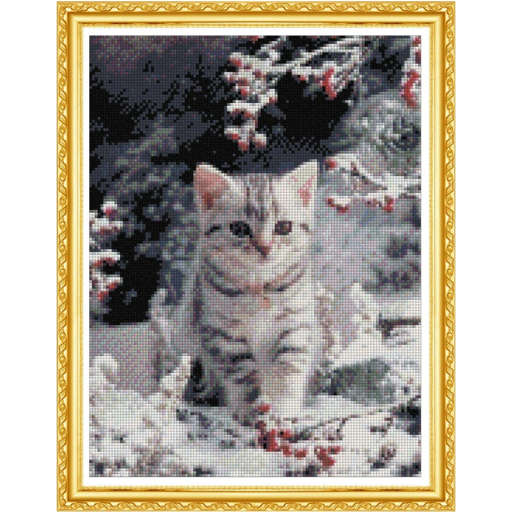 5d diy diamond painting full square Diamond embroidery animals cat - diamond mosaic daimond painting 468DD