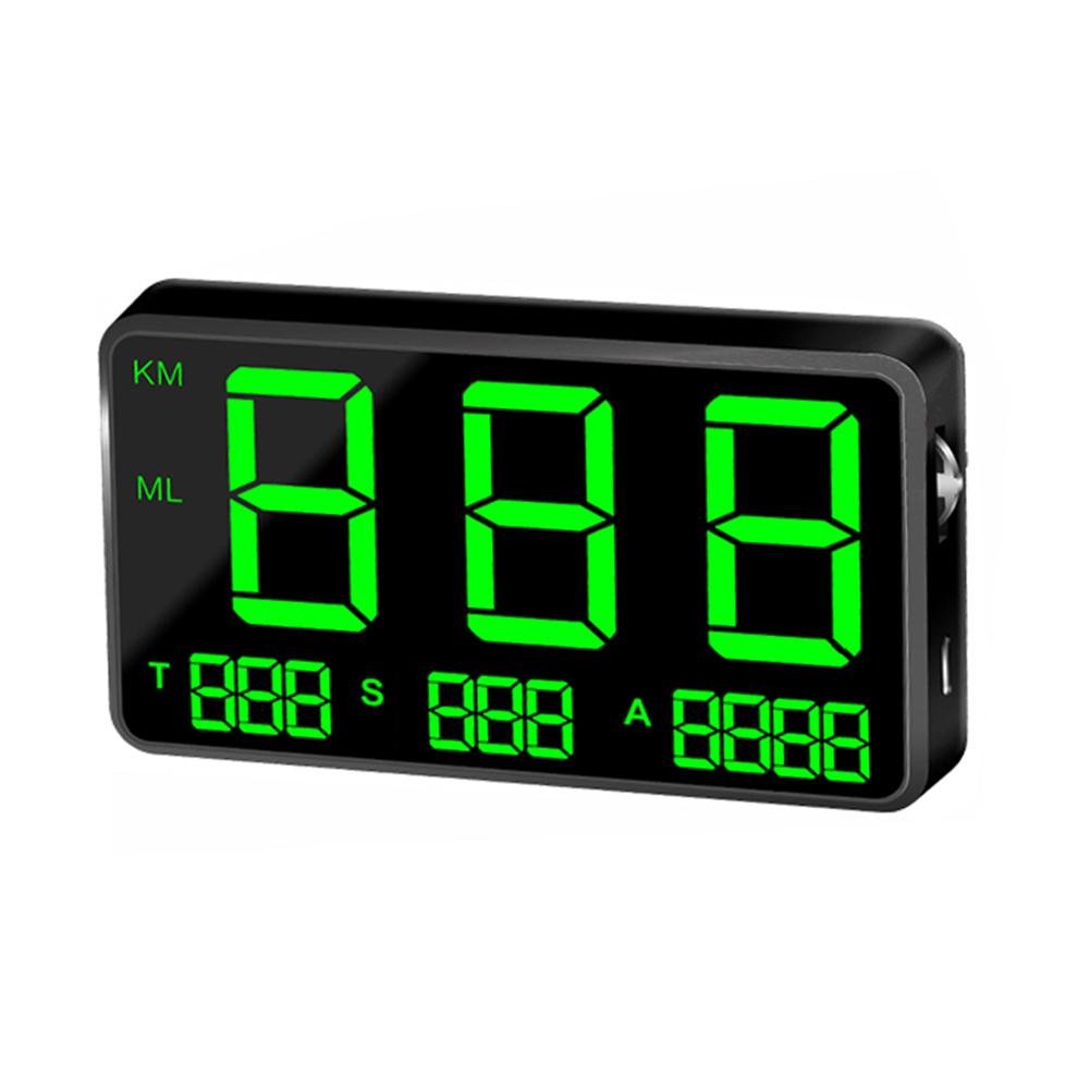 C80 Car Hud Head Up Display Car Gps Auto Speedometer Clock Digital Windshield Universal Motorcycle Bicycle Big Screen