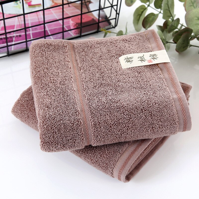 25*50cm high quanlity cotton towel cartoon Solid color washcloth handkerchief for man cloth towel