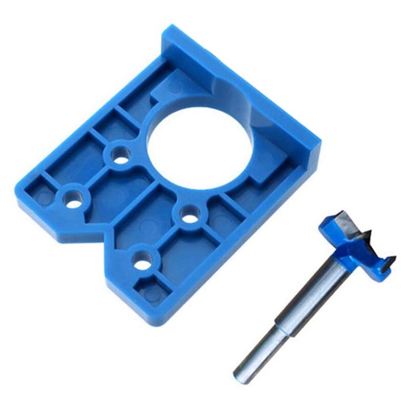 ! 3-Piece Cabinet Door Hinge Hole Locator, Door Hinge Positioning Template, Used for Woodworking Hinges, Guide Hinge Dr