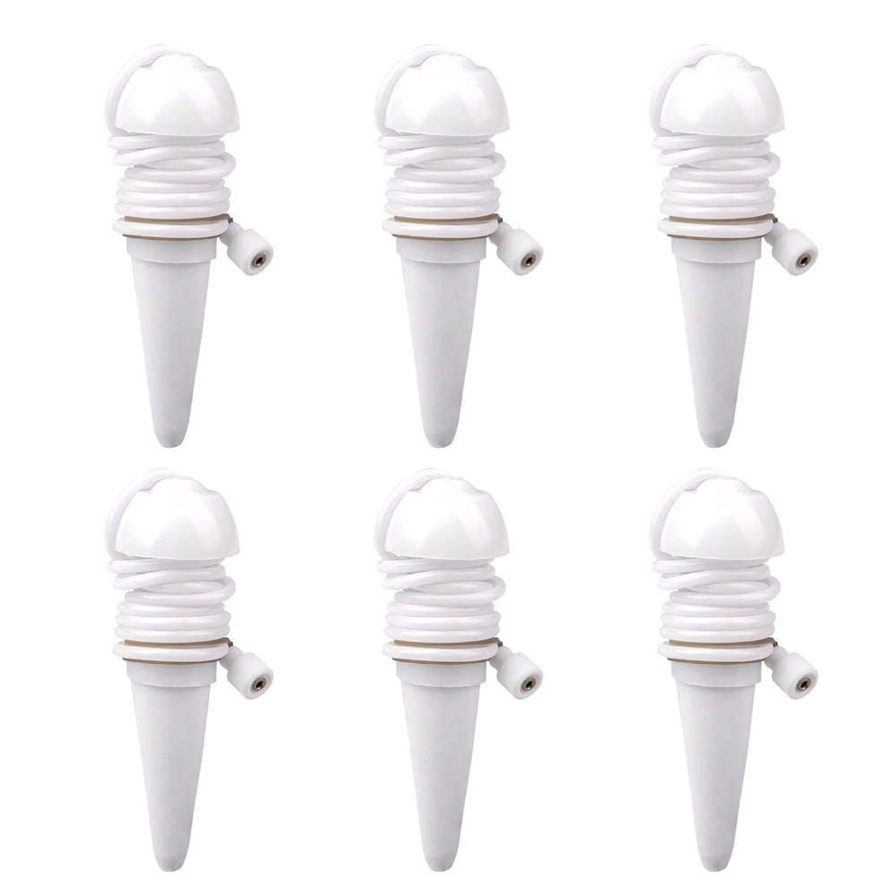 6Pcs DIY Automatic Drip Irrigation System Plants Flowers Self Watering Spiked Drip Device Water Bottle Drip Irrigation Kits