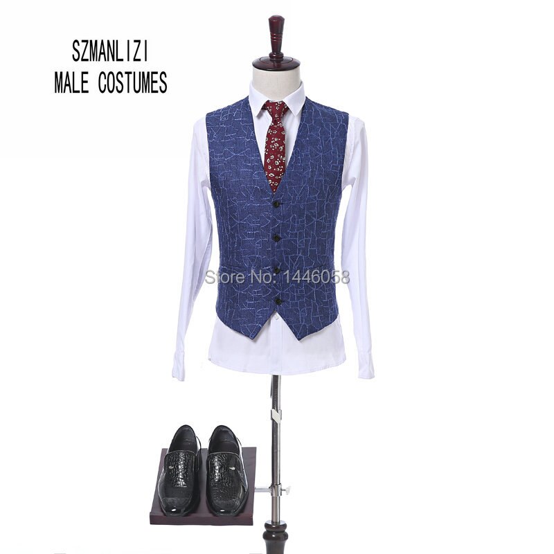 Wedding Vest For Men Slim Fit Men Suit Vest Male Waistcoat Sleeveless Gentlemen Office Work Wear Tuxedo