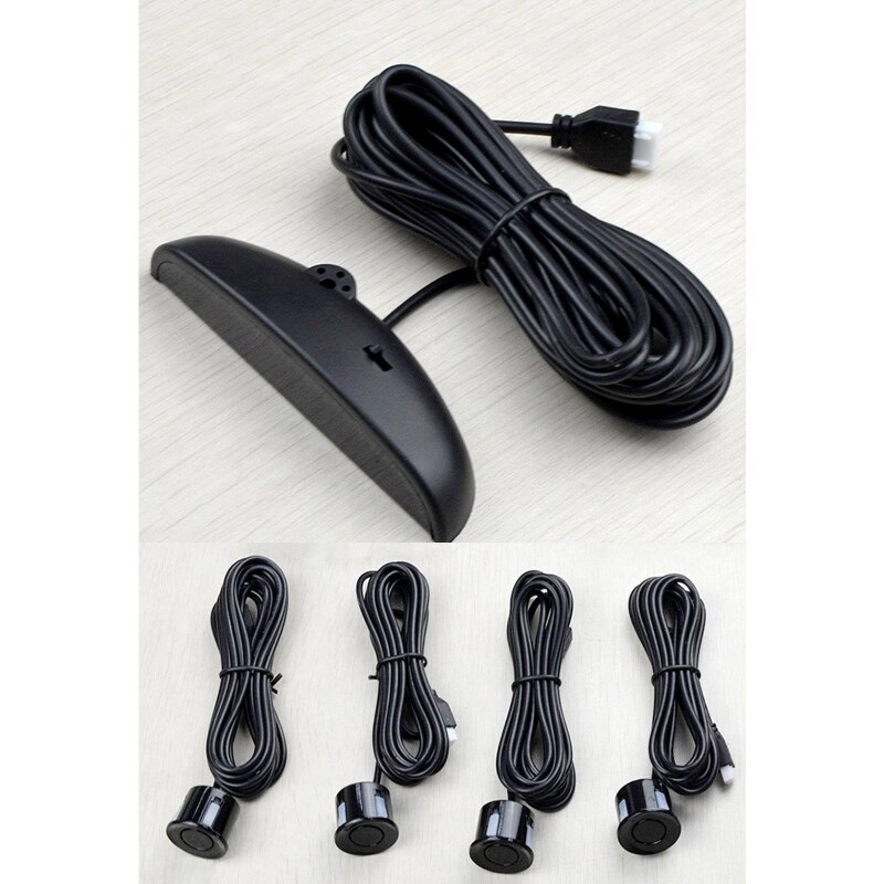 Smart Parktronic For Cars LED Display Detector System Backlight Reverse Parking Radars Monitor With 4 Sensors