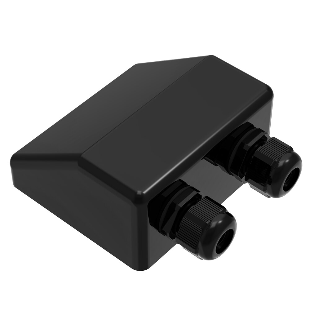 Double Cable Entry Gland Waterproof ABS Gland Box for Cable Types 4mm to 12mm, Solar Panel Motorhome RV Camper Van Caravan: BLACK