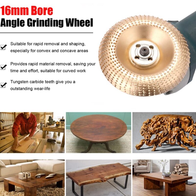 4 Pcs Hout Polijsten Slijpen Vormen Hoek Grinder Grinder Wiel Draaitafel Slijpen Houtsnijwerk Gereedschap