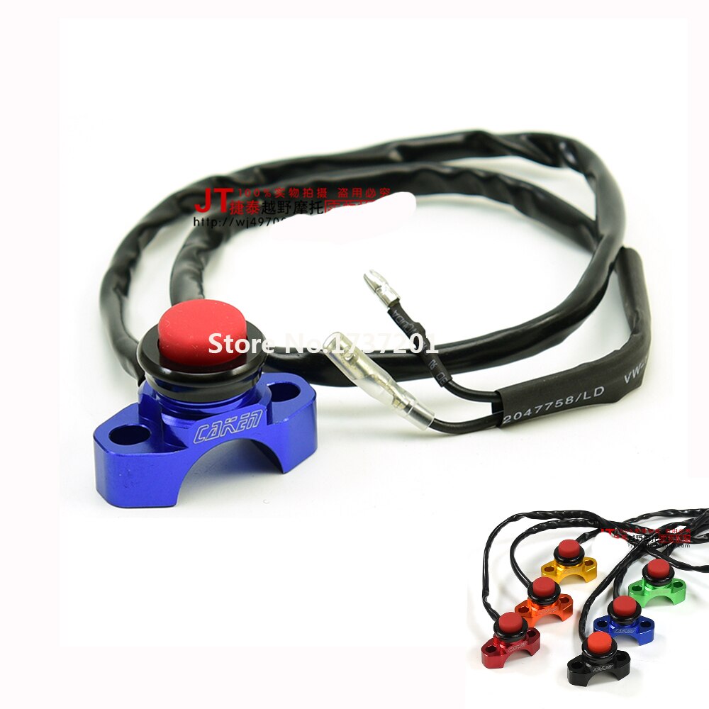 Bew Billet CNC Universal Engine Stop Start Kill Switch Button Dirt Bike ATV
