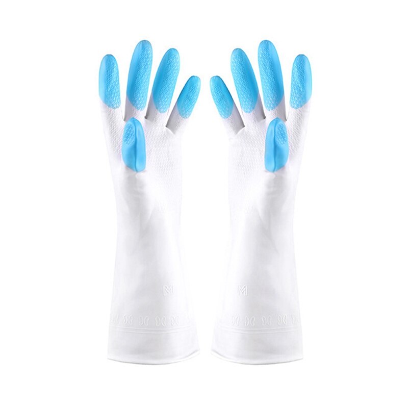 1 Paar Handschoenen Magic Siliconen Schotel Wassen Handschoenen Blauw & 2 Pcs Wijnfles Stoppers, Vacuüm Wijnfles Stopper