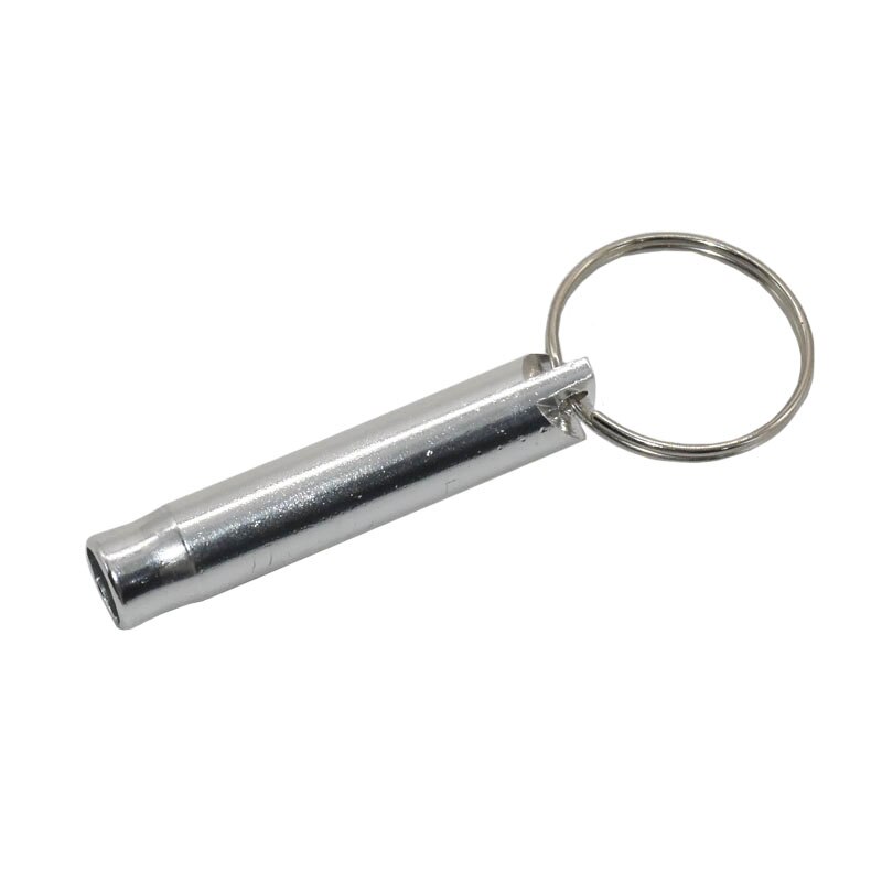 Kimi Aluminium Duif Training Fluitje Fluit Draagbare Sleutelhanger Verstelbare Fluitje Alarm Kat Hond Training Fluitje: WHITE