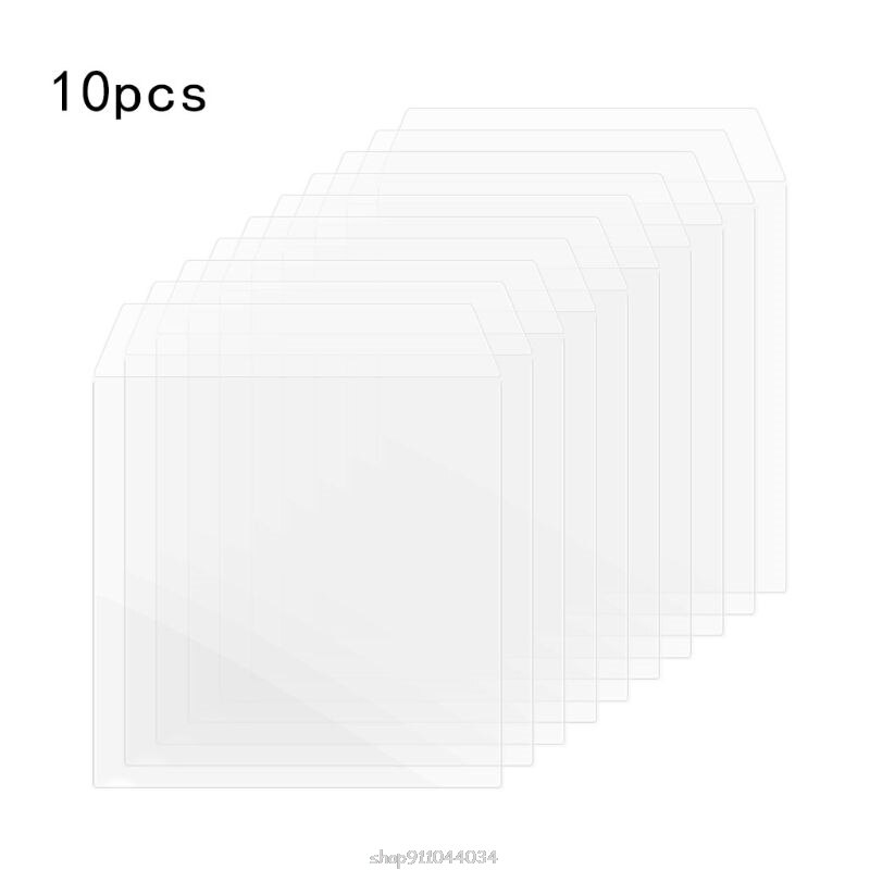 10Pcs/Bag PVC Double-sided Record Protective Sleeves Flat Open Top Bag Cover for 12'' Double LP 2LP Vinyl Records D03