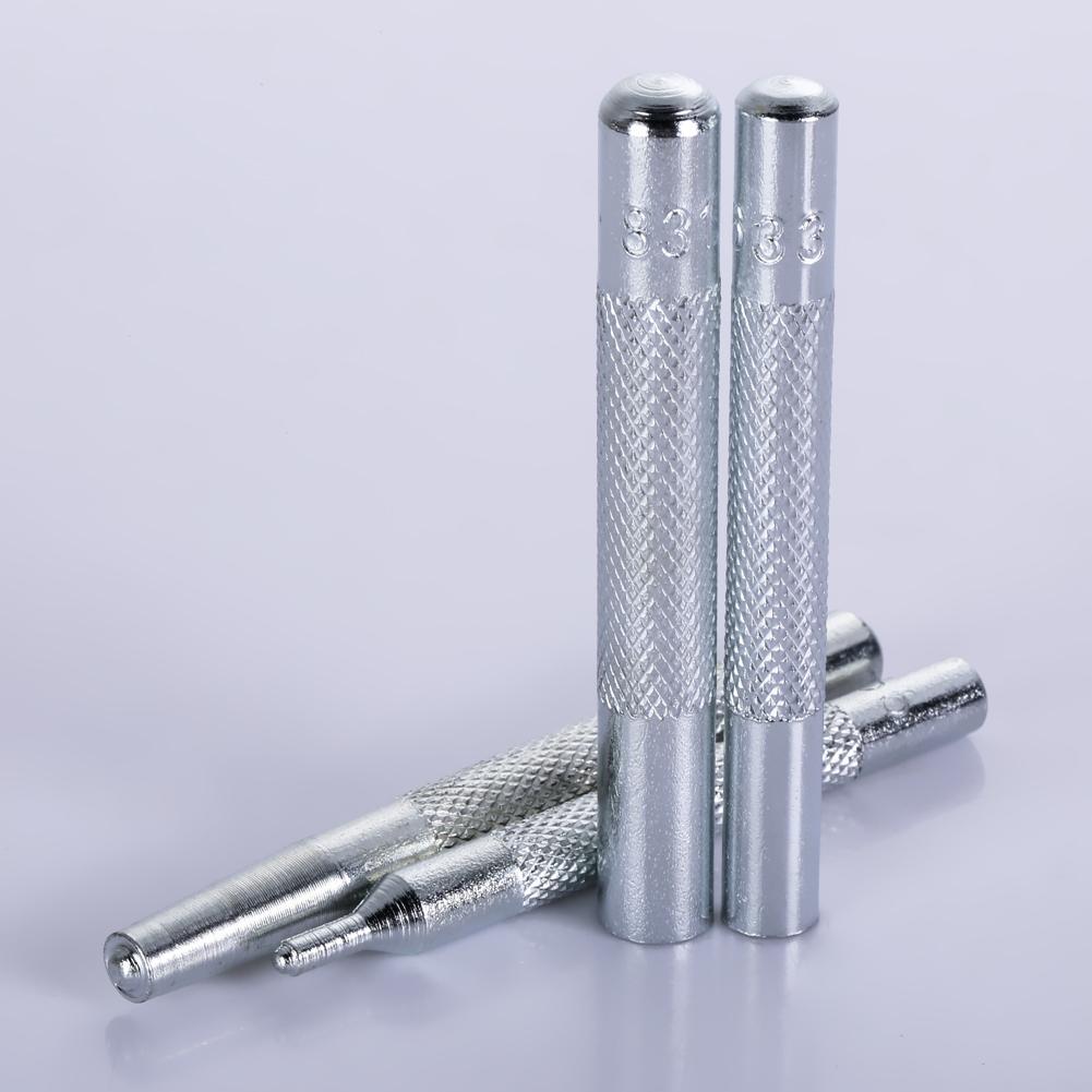 11 unids/set herramienta de artesanía de cuero Die Punch Snap remache botón Kit de punzones básico artesanía de cuero costura herramienta agujeros punzones punzón de cuero