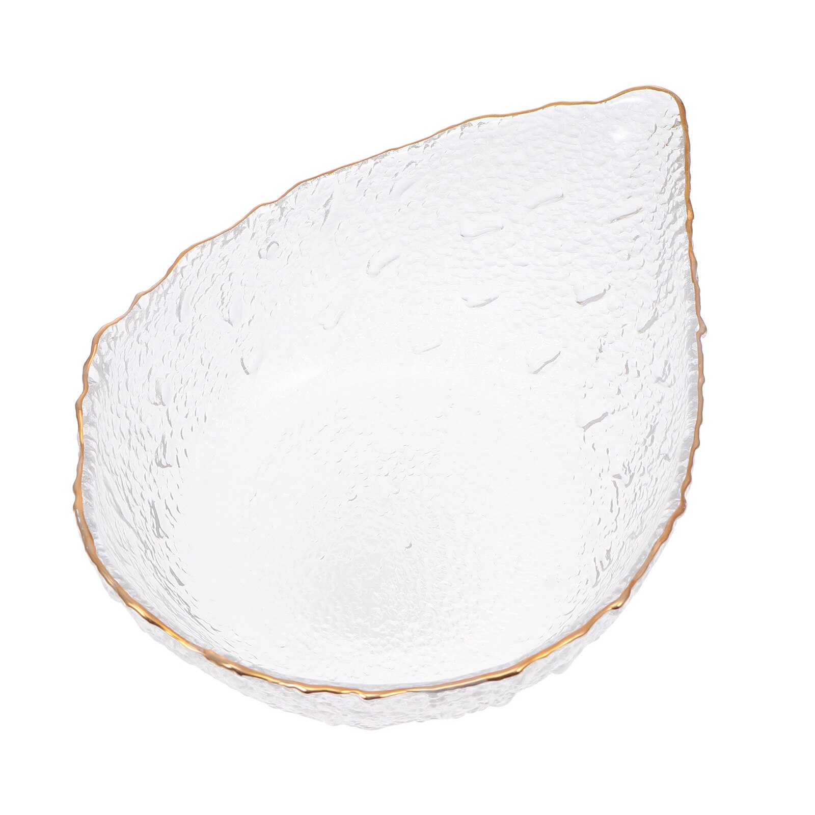 Bol en verre pour mélanger les salades de légumes et de fruits, 1 pièce, bol en forme de goutte d'eau pour Dessert
