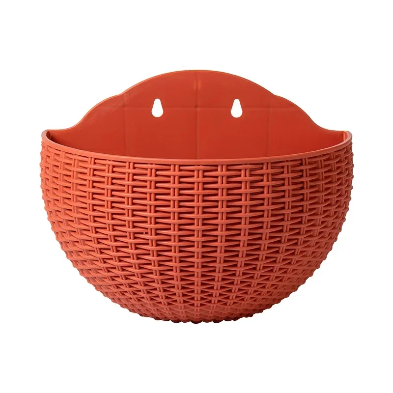 Blumentopf, exquisiter Wandkorb aus Kunststoff, Blumentopf zum Aufhängen, für Höhle Außenbereich, Garten, Balkon, Pflanzgefäß, Eimer, Heimdekoration