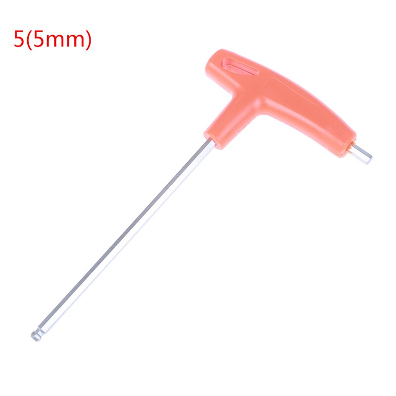 1Pc 2-10mm Metric T Shape Handle Allen Wrench Ball End Hex Key Long Arm: A5